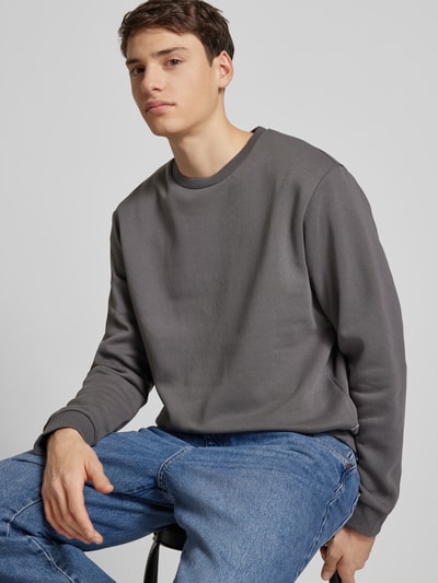 Jack & Jones Bluza z okrągłym dekoltem model ‘BRADLEY’ Średnioszary 3