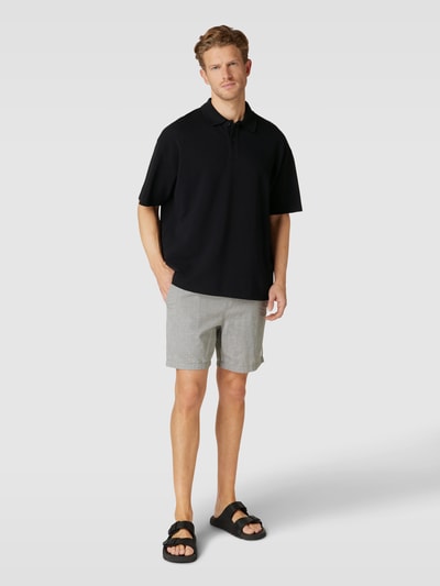 Jake*s Studio Men Poloshirt mit überschnittenen Schultern Black 1