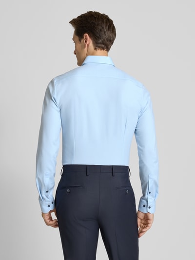 OLYMP No. Six Super slim fit zakelijk overhemd met kentkraag Bleu - 5