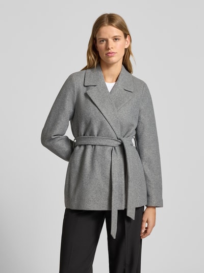 Only Regular Fit Kurzmantel mit Reverskragen Modell 'ALVILDA LIFE' Mittelgrau Melange 4