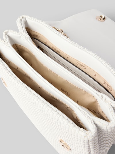 Guess Handtas in gevlochten look, model 'PHAEDRA' Wit - 5