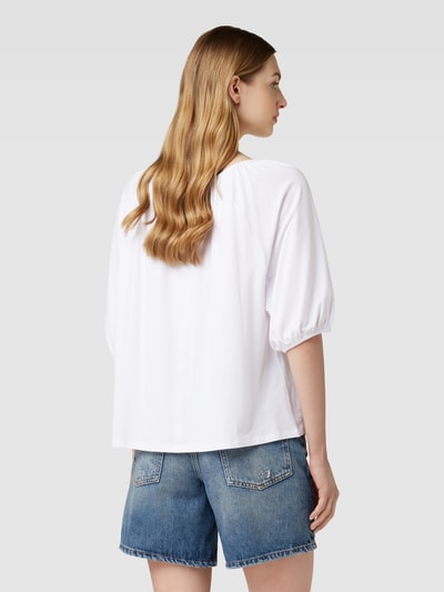Marc O'Polo T-Shirt mit U-Boot-Ausschnitt Weiss 5
