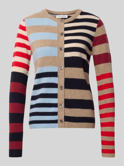 Christian Berg Woman Strickjacke im Allover-Look mit Rundhalsausschnitt Royal 1