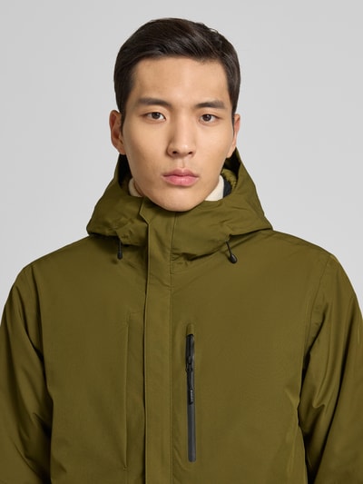 Icepeak Parka z kapturem i patkami na rękawach model ‘BAKERHILL’ Oliwkowy 3
