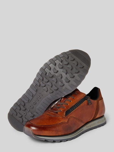 bugatti Ledersneaker mit Label-Details Modell 'Cirino' Cognac 4