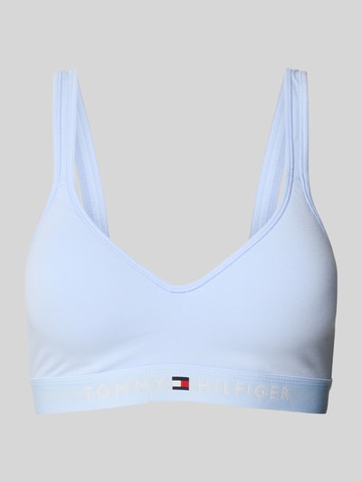 TOMMY HILFIGER Push-Up-Bralette aus Baumwoll-Mix Hellblau 1