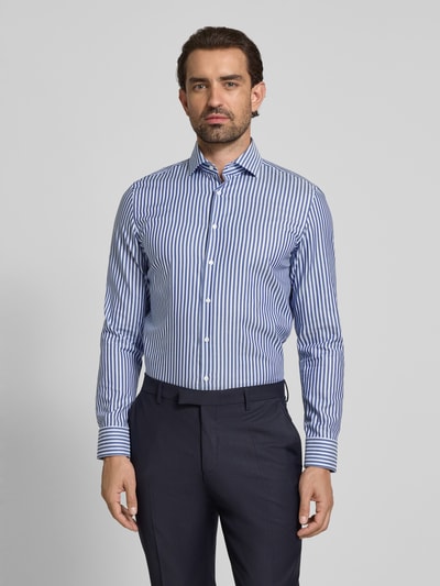 SEIDENSTICKER Koszula biznesowa o kroju slim fit z kołnierzykiem typu kent Niebieski 4