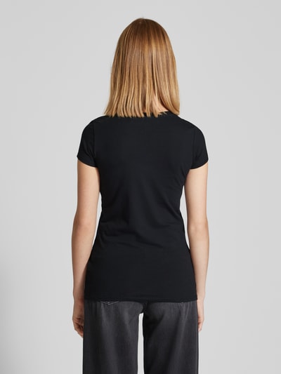 Guess Slim Fit T-Shirt mit Strasssteinbesatz Black 5