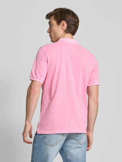 Marc O'Polo Regular Fit Poloshirt aus reiner Baumwolle mit Logo-Stitching Rosa 5