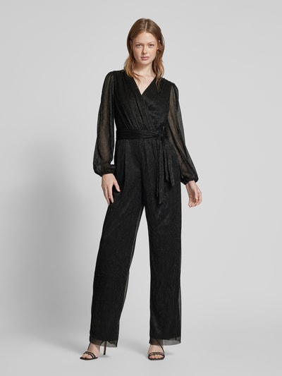 Christian Berg Cocktail Jumpsuit in Wickel-Optik Black 4