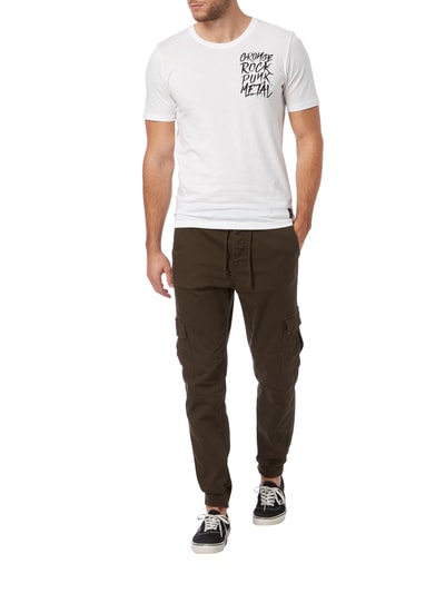 Only & Sons Slim Fit T-Shirt mit Print Weiss 1