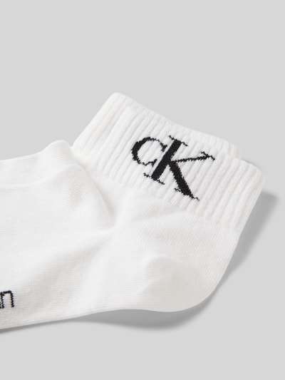 Calvin Klein Jeans Socken mit Label-Schriftzug im 2er-Pack Weiss 2