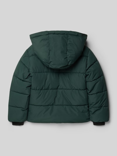 Only & Sons Regular fit gewatteerd jack met afneembare capuchon, model 'JELIJAH' Donkergroen - 3