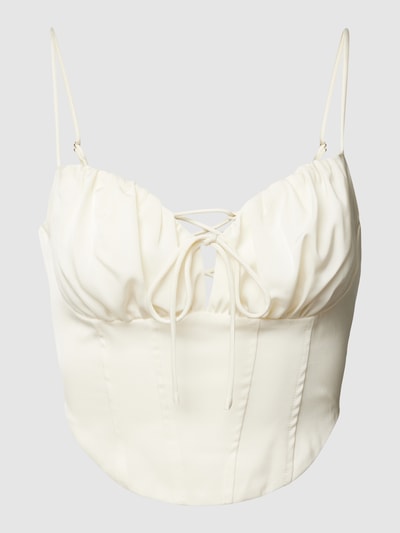 SCARLET DARKNESS Vrouwen Sweetheart Korsetop Overborst Renaissance Korsetten Veters Uitgebeend Bustier, Champagne, 44