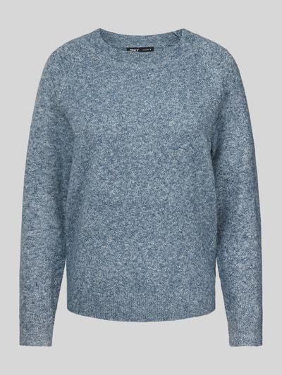 Only Gebreide pullover met ronde hals, model 'RICA' Marineblauw - 2