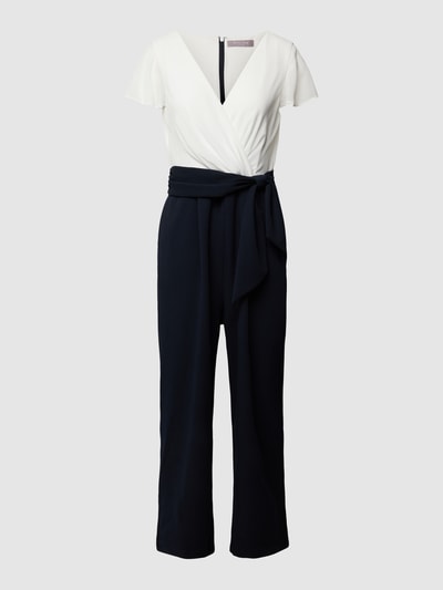 Christian Berg Cocktail Jumpsuit mit Knoten-Detail Marine Melange 2