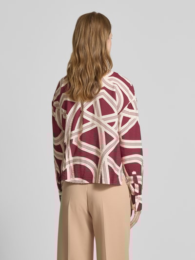 OPUS Regular Fit Bluse mit Manschetten Modell 'Famena' Bordeaux 5