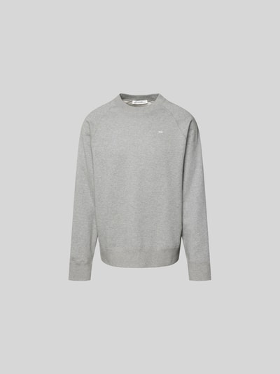 Wood Wood Oversized Sweatshirt mit Stehkragen Hellgrau 2