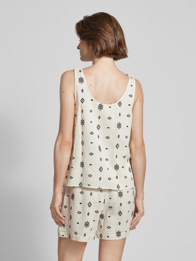 Vila Tanktop mit Allover-Muster Modell 'LANIA' Offwhite 5