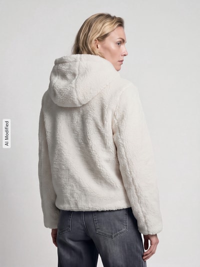 VERO MODA Teddyjacke mit Kapuze Offwhite 5