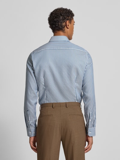 SEIDENSTICKER Slim Fit Business-Hemd mit Knopfleiste Petrol 5