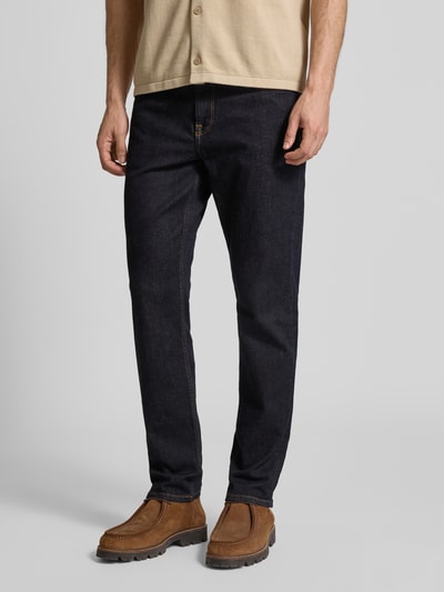 Tommy Hilfiger Straight fit jeans van katoenmix Donkerblauw - 4