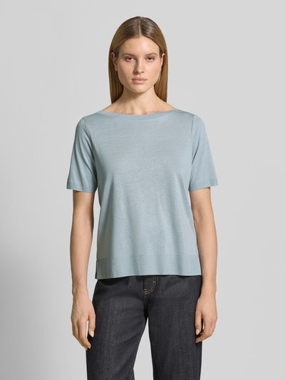 Marc O'Polo Loose Fit T-Shirt aus Lyocell-Baumwoll-Mix Hellblau 4