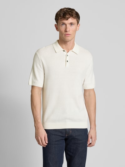 Jack & Jones Premium Regular Fit Poloshirt mit Strukturmuster Modell 'COOPER' Weiss 4