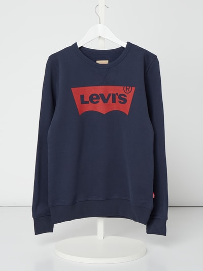 Levi’s® Kids Bluza z nadrukiem z logo Granatowy 1