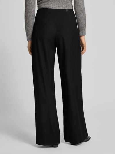 ARMANI EXCHANGE Spodnie z szeroką nogawką i bocznym zamkiem błyskawicznym Czarny 5