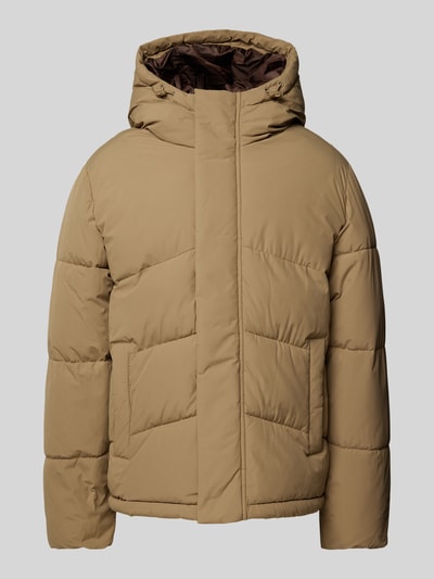 Jack & Jones Steppjacke mit Stehkragen Modell 'WORLD' Beige 1