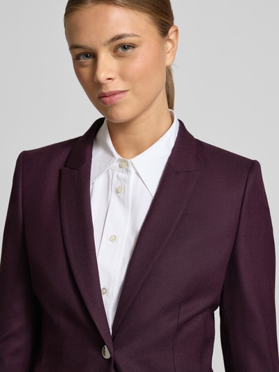 BOSS Taillierter Blazer aus Woll-Mix Model 'JUICYLARA2' Aubergine 3