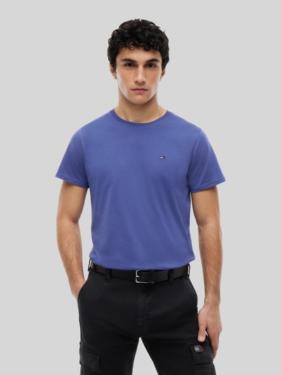 Tommy Jeans Regular Fit T-Shirt aus reiner Baumwolle Rauchblau 4