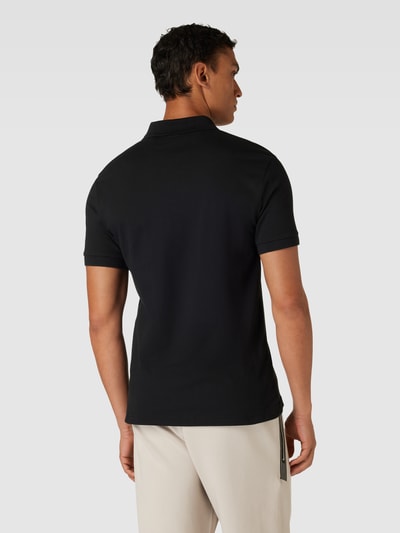 BOSS Orange Slim Fit Poloshirt mit kurzer Knopfleiste Black 5