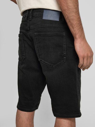Tom Tailor Regular fit bermuda van katoenmix, model 'JOSH' Zwart - 3