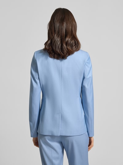 MORE & MORE Slim Fit Blazer mit Pattentaschen Hellblau 5
