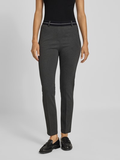 Raphaela By Brax Spodnie materiałowe o kroju slim fit z zakładkami w pasie model ‘Lillyth’ Antracytowy 4
