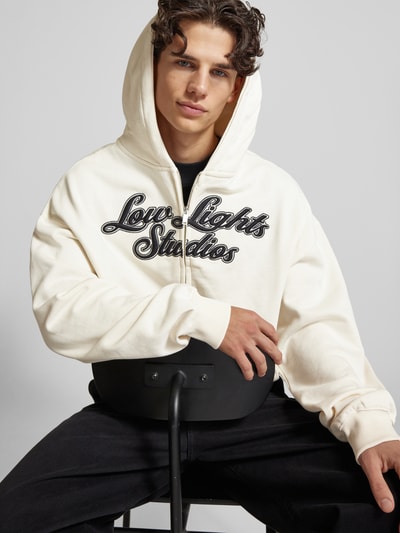 Low Lights Studios Sweatjack met labelstitching Offwhite - 3