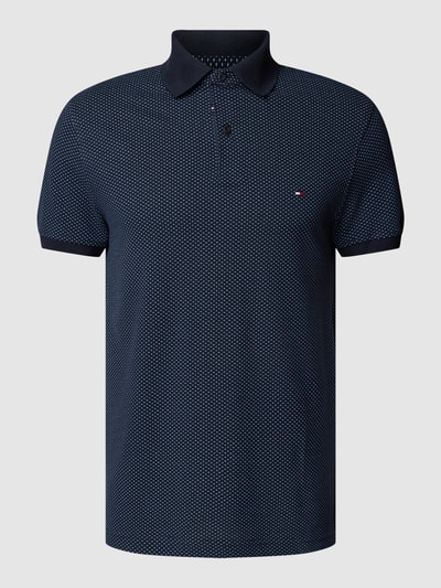 Tommy Hilfiger Poloshirt mit Logo-Stitching Modell 'MICRO PRINT' Marine 2