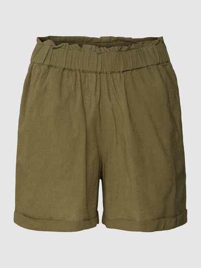 Noisy May Shorts mit elastischem Bund Modell 'MOYA' Oliv 2