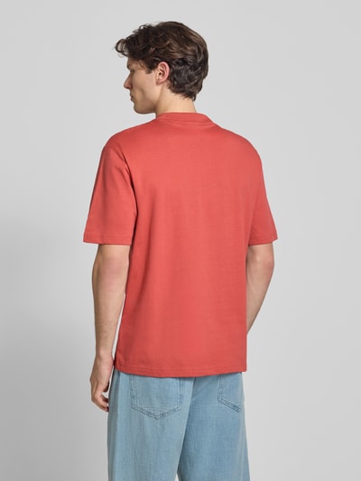 HUGO Blue Regular Fit T-Shirt aus reiner Baumwolle Modell 'NIEROS' Hellrot 5