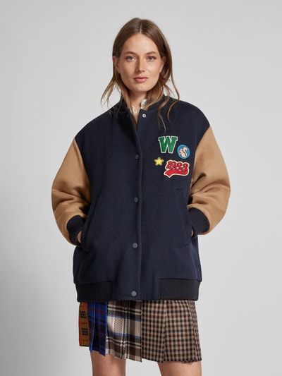 Weekend Max Mara Jacke mit Motiv-Patches Modell 'ADORNI' Marine 4