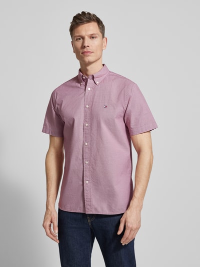 Tommy Hilfiger Regular Fit vrijetijdshemd van puur katoen Rood - 4