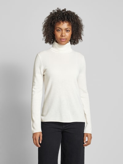 Fynch-Hatton Gebreide kasjmier pullover met col Offwhite - 4