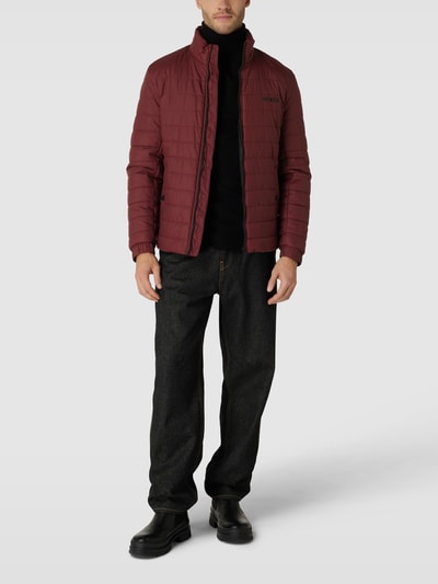 HUGO Steppjacke mit Stehkragen Modell 'BENTI' Bordeaux Rot 1