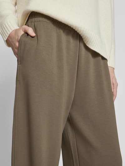 MSCH Copenhagen Flared Stoffhose mit elastischem Bund Modell 'Edilina' Taupe 3