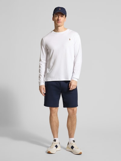 Polo Ralph Lauren Regular Fit Sweatshorts aus Baumwoll-Mix Marine 1