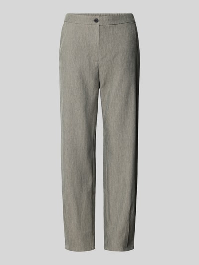 Productfoto, Straight Fit stofhose met achterzakken model 'Caia' van FREE/QUENT, elastische katoen-mix, verkorte pasvorm, knoop- en ritssluiting