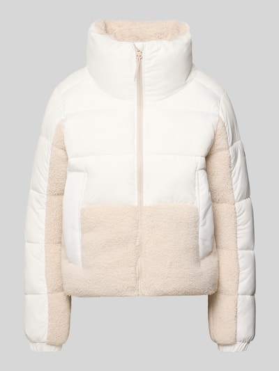 Produktfoto, Steppjacke mit Stehkragen Modell 'Leadbetter Point II' von Columbia in Creme und Beige, sichtbarer Reißverschluss, Eingrifftaschen, Regular Fit, gesteppte und flauschige Texturen, Damen Steppjacke, Rückenlänge 60 cm, Schulterbreite 41 cm, Brustweite 52 cm, Ärmellänge 61 cm