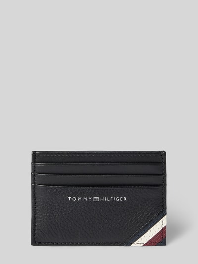 Tommy Hilfiger Lederkartenetui mit Label-Schriftzug Black 1